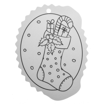 Zestaw 12 bombek choinkowych Kartonowe kolorowanki dla dzieci